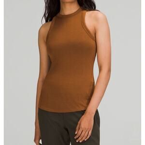lululemon Hold Tight Crewneck Tank Top Copper Brown Size: 8